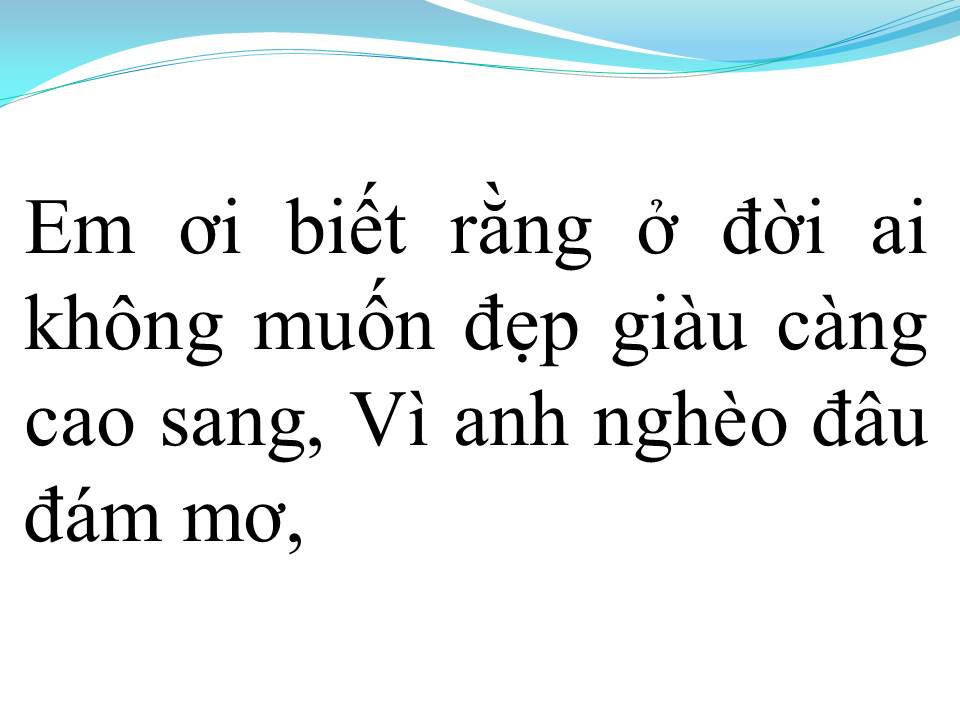 Lời bài hát TÌNH NGHÈO CÓ NHAU