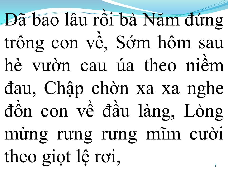 Lời bài hát BÀ NĂM