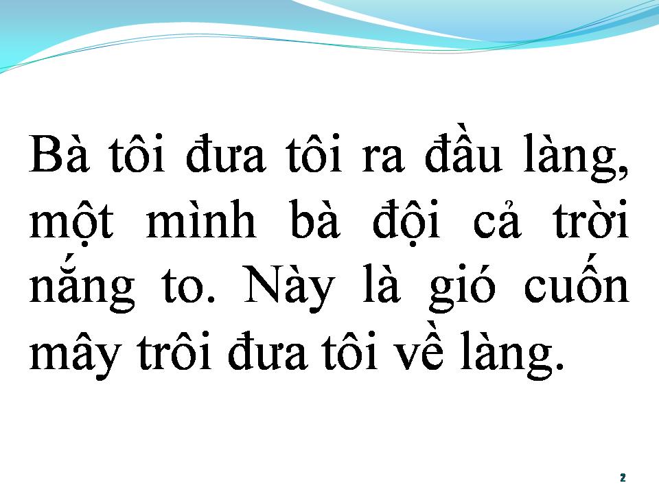 Lời bài hát BÀ TÔI