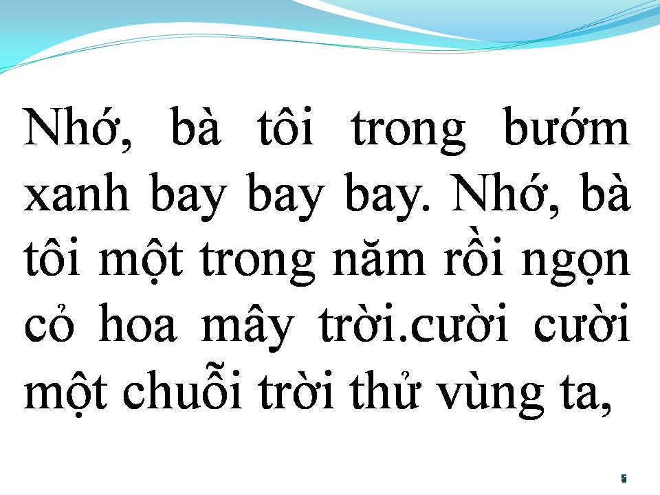 Lời bài hát BÀ TÔI