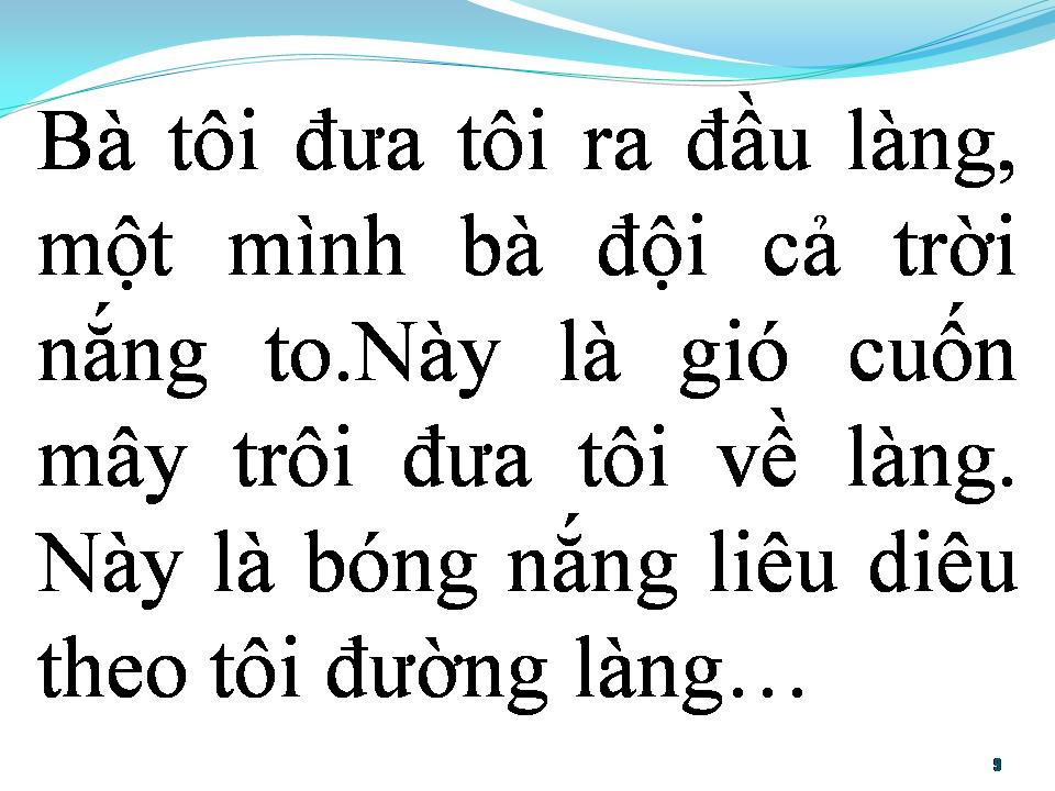 Lời bài hát BÀ TÔI