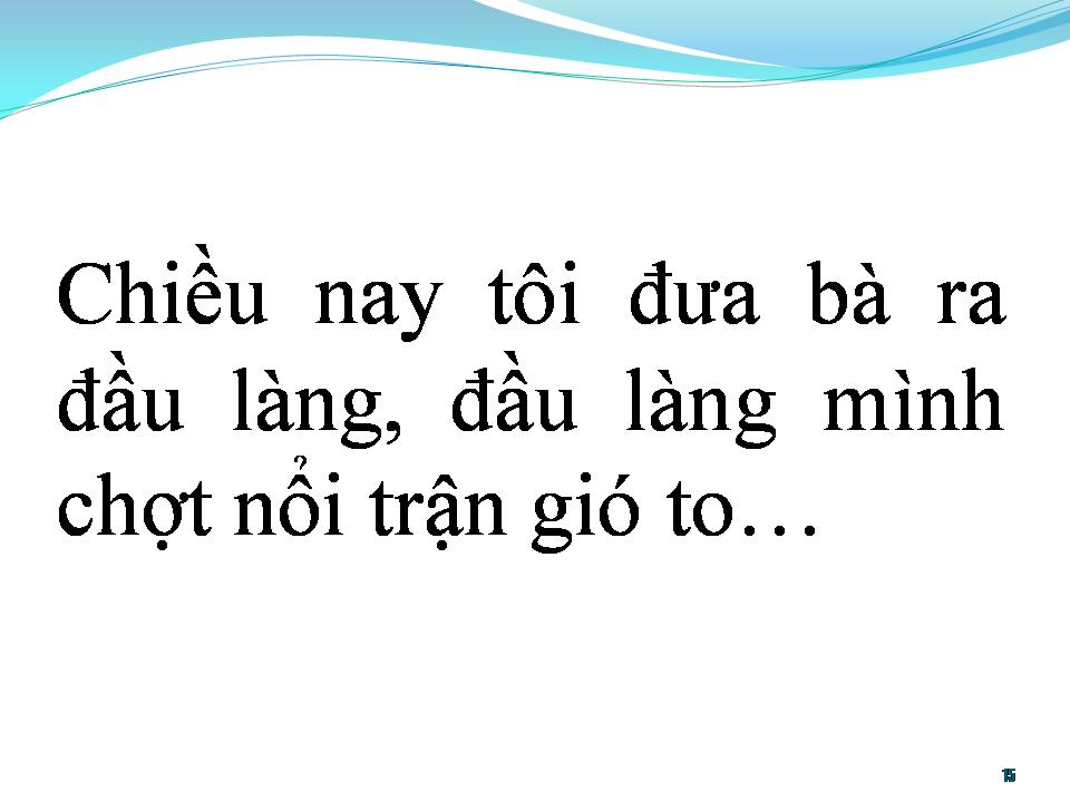 Lời bài hát BÀ TÔI