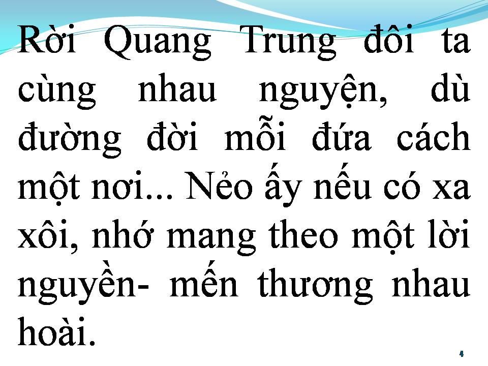 Lời bài hát BA THÁNG QUÂN TRƯỜNG