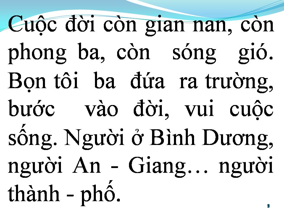 Lời bài hát BA THẰNG BẠN