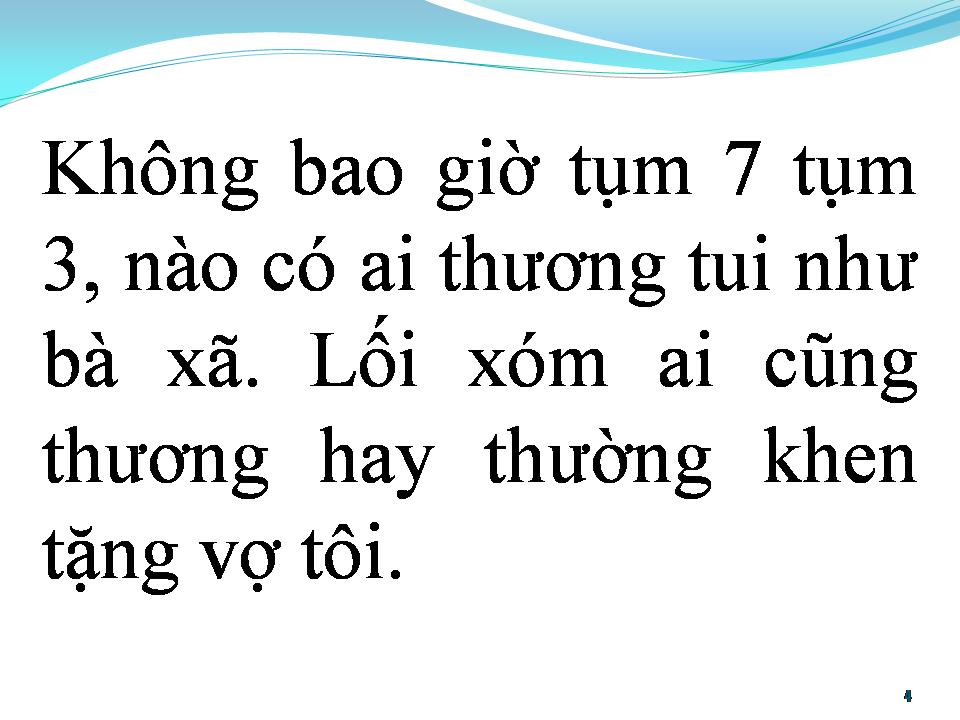Lời bài hát BÀ XÃ TUI NUMBER ONE