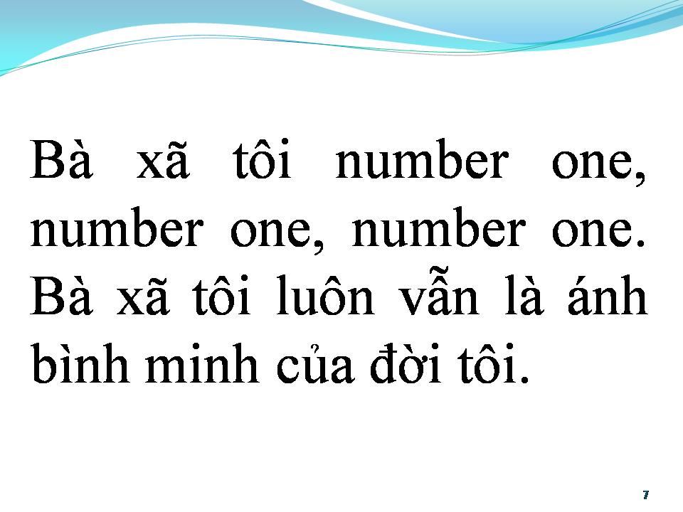 Lời bài hát BÀ XÃ TUI NUMBER ONE