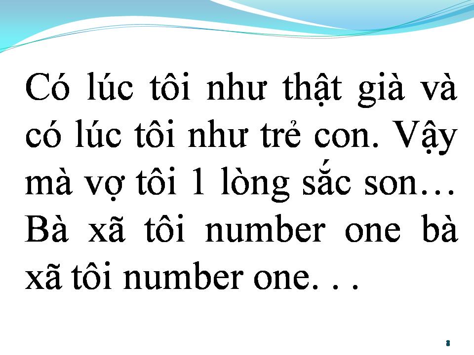 Lời bài hát BÀ XÃ TUI NUMBER ONE