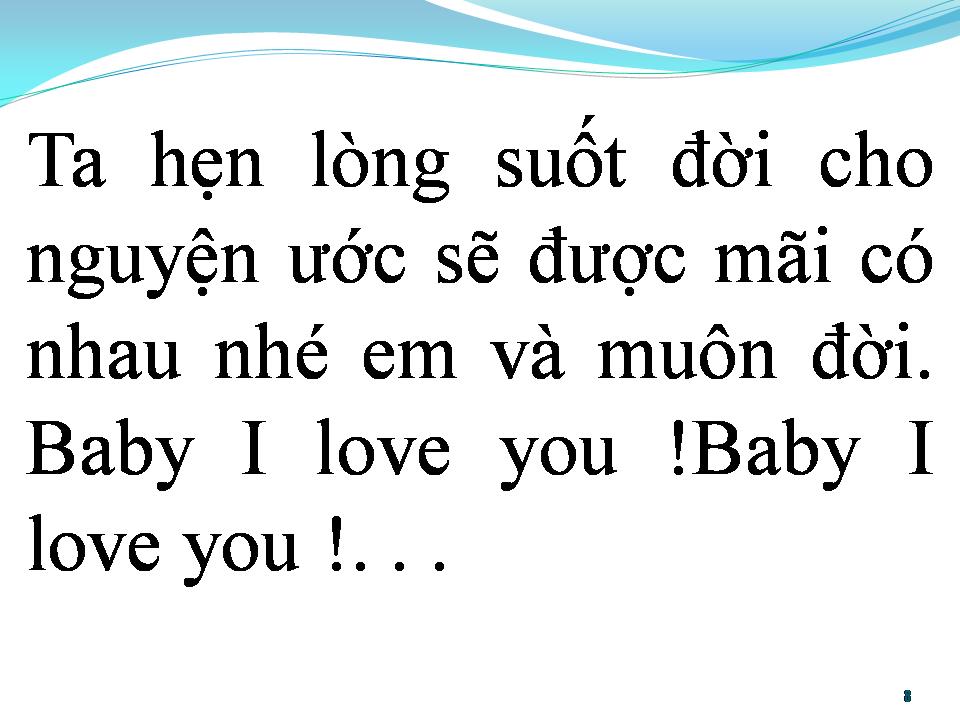 Lời bài hát BABY ANH YÊU EM