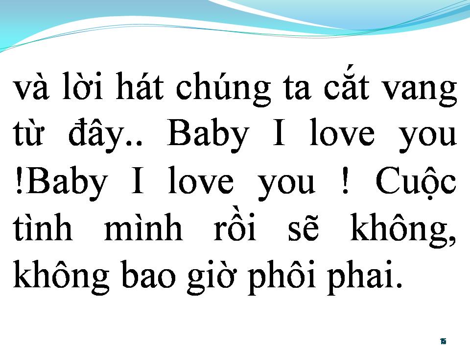 Lời bài hát BABY ANH YÊU EM