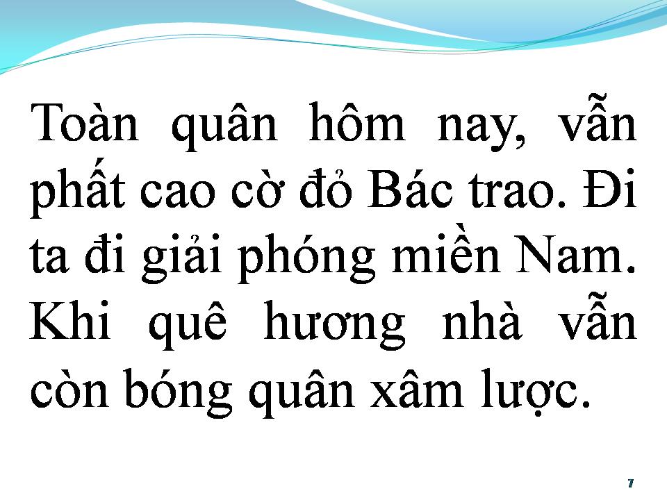 Lời bài hát BÁC ĐANG CÙNG CHÚNG CHÁU HÀNH QUÂN