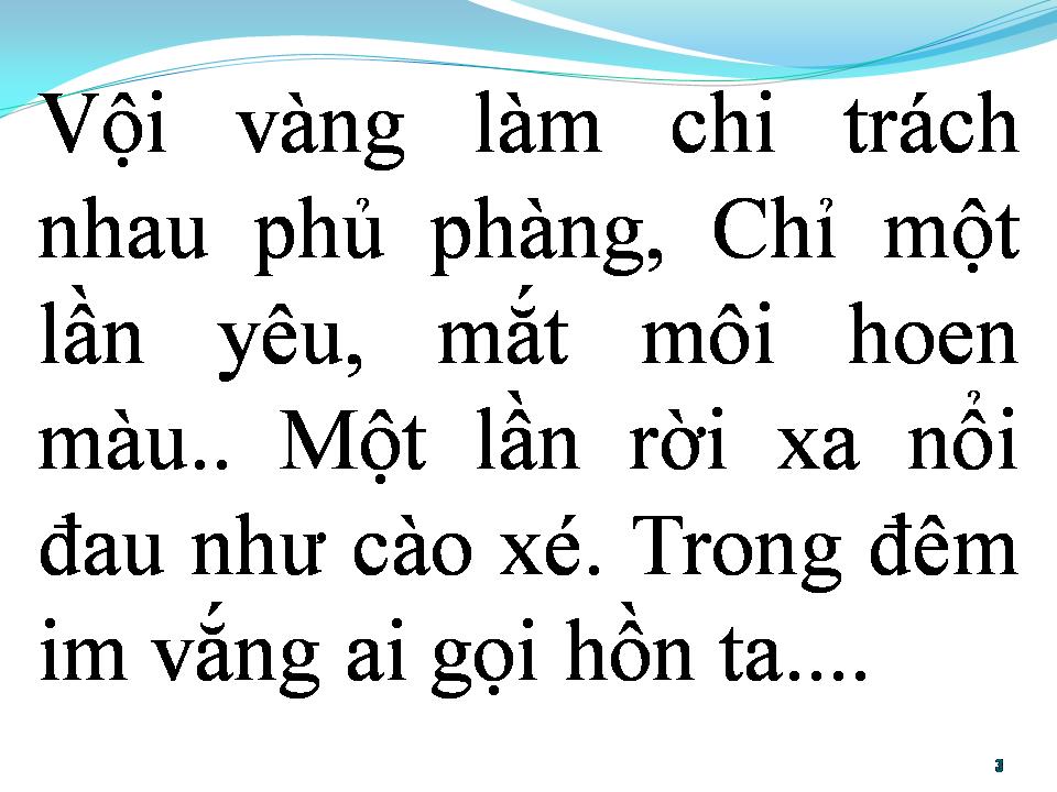 Lời bài hát BẠC TÌNH