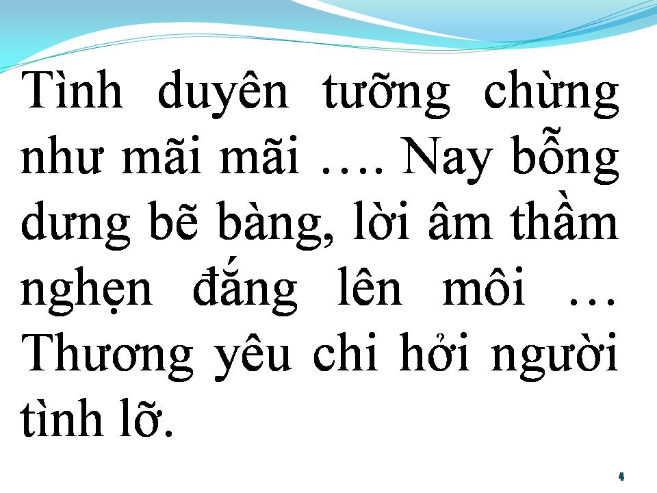 Lời bài hát BẠC TÌNH