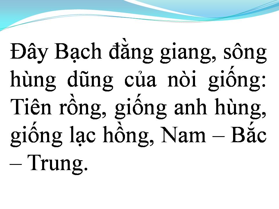 Lời bài hát BẠCH ĐẰNG GIANG