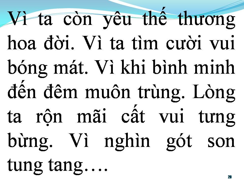 Lời bài hát BÀI CA CHƯA VIẾT HẾT LỜI