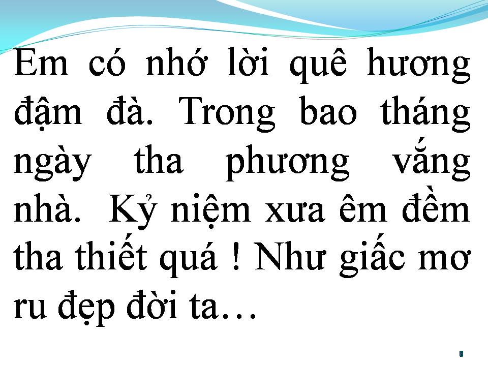 Lời bài hát BÀI CA DAO ĐẦU ĐỜI