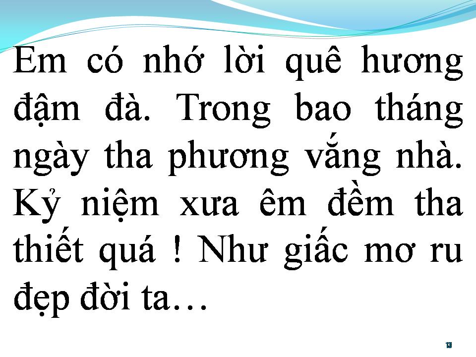 Lời bài hát BÀI CA DAO ĐẦU ĐỜI