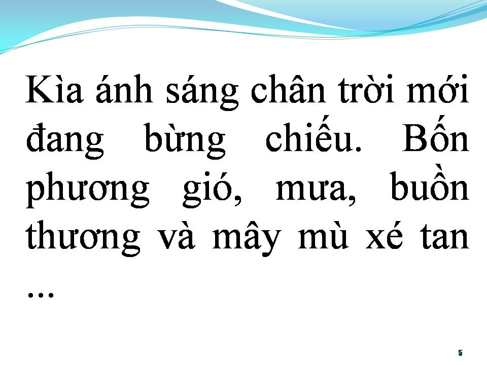 Lời bài hát BÀI CA HY VỌNG