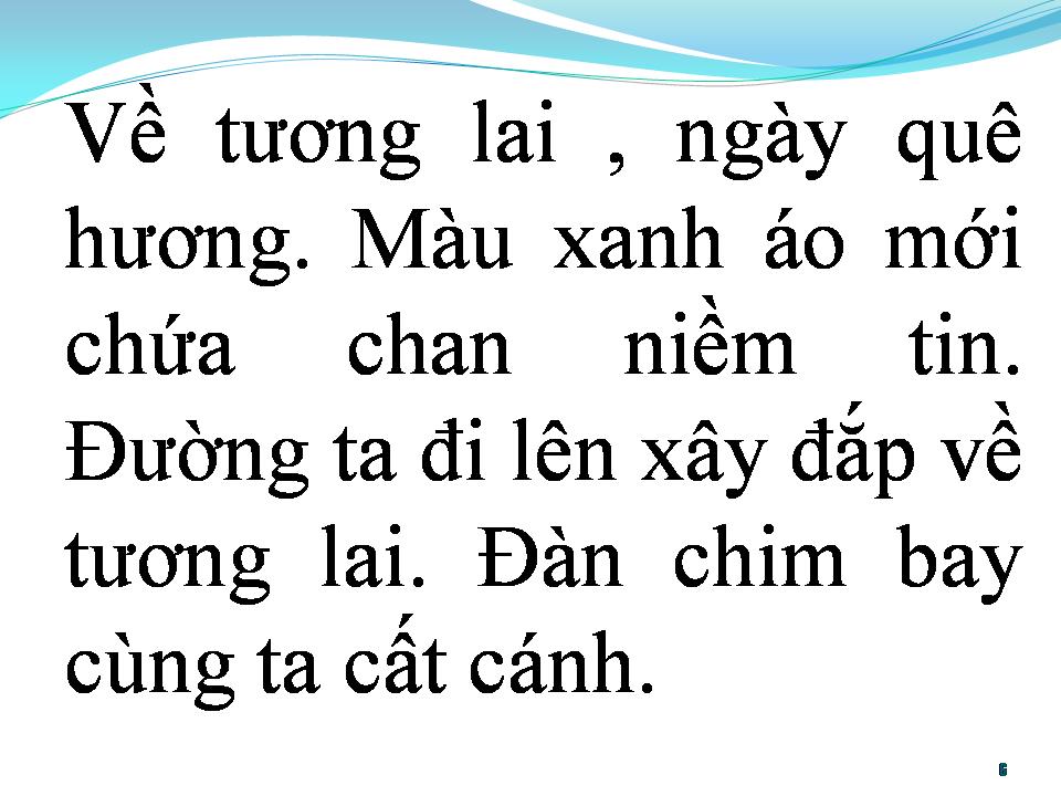 Lời bài hát BÀI CA HY VỌNG