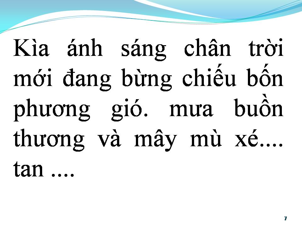 Lời bài hát BÀI CA HY VỌNG