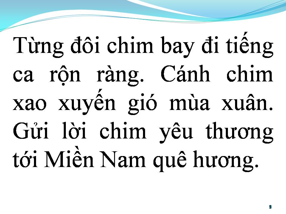 Lời bài hát BÀI CA HY VỌNG