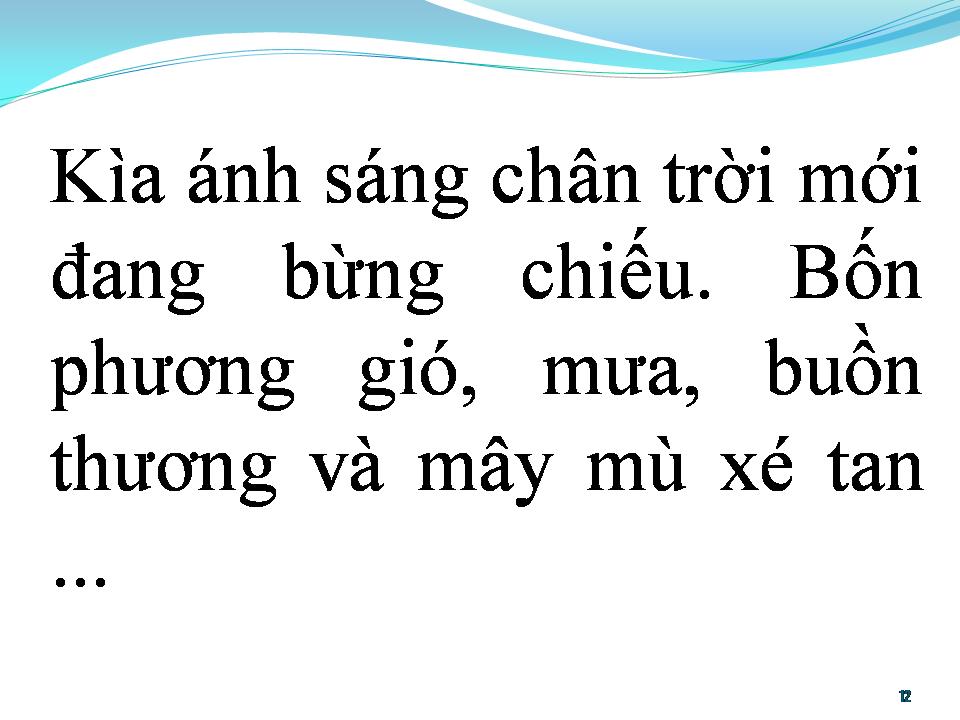 Lời bài hát BÀI CA HY VỌNG