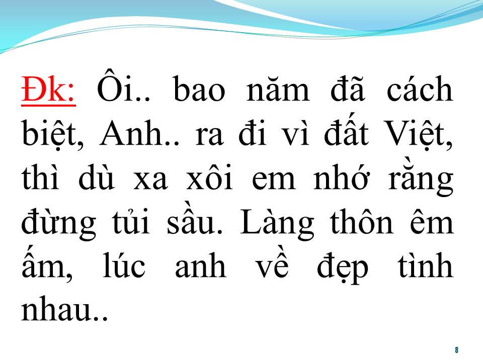 Lời bài hát BÀI CA KỶ NIỆM