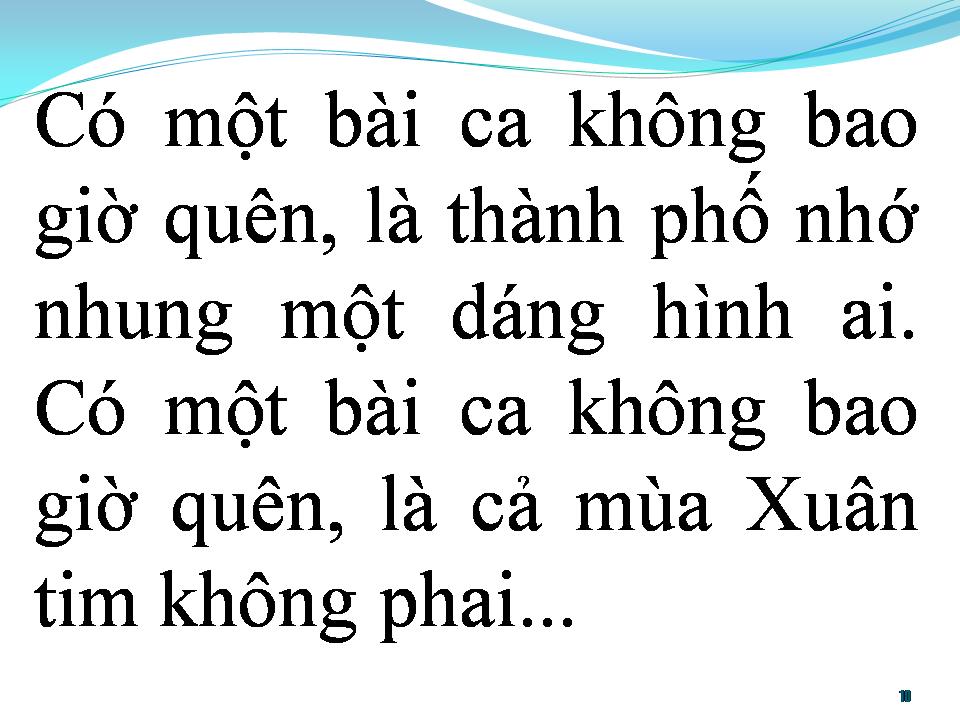 Lời bài hát BÀI CA KHÔNG QUÊN