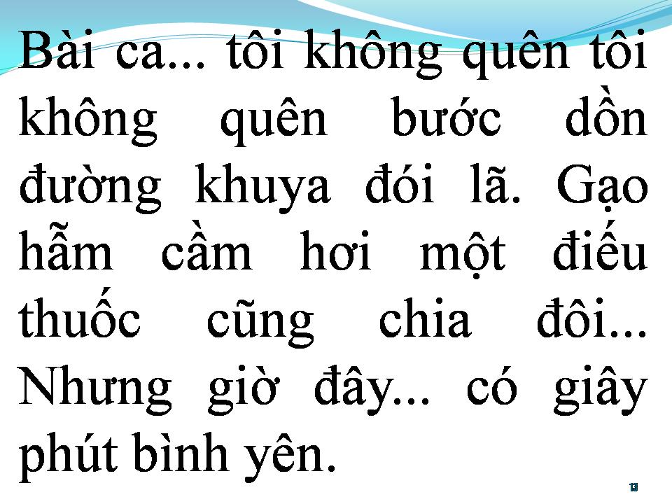 Lời bài hát BÀI CA KHÔNG QUÊN