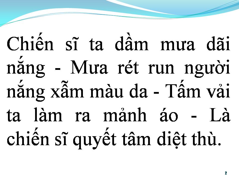 Lời bài hát BÀI CA MAY ÁO