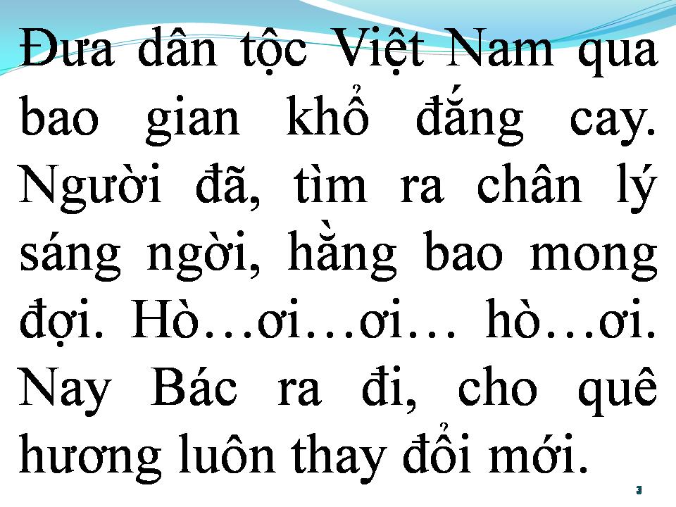 Lời bài hát BÀI CA NHỚ BÁC