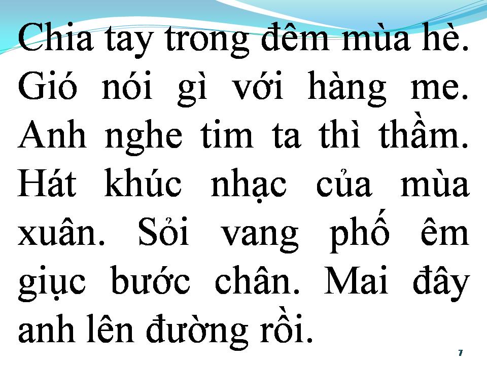 Lời bài hát BÀI CA TẠM BIỆT