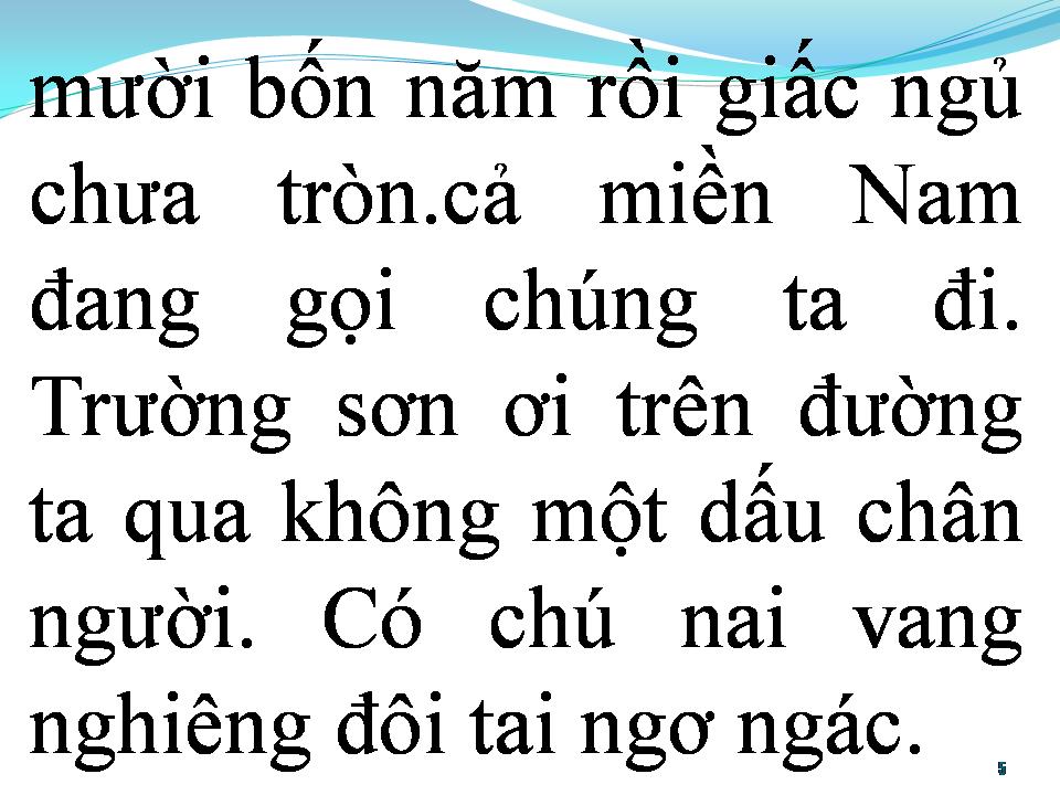 Lời bài hát BÀI CA TRƯỜNG SƠN