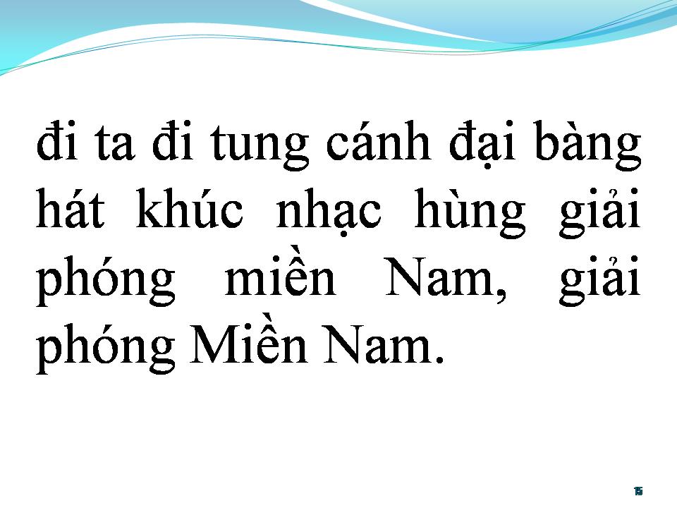 Lời bài hát BÀI CA TRƯỜNG SƠN