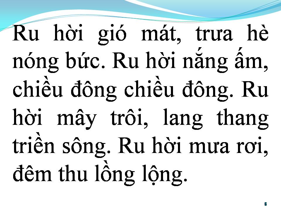 Lời bài hát BÀI HÁT RU CHO ANH