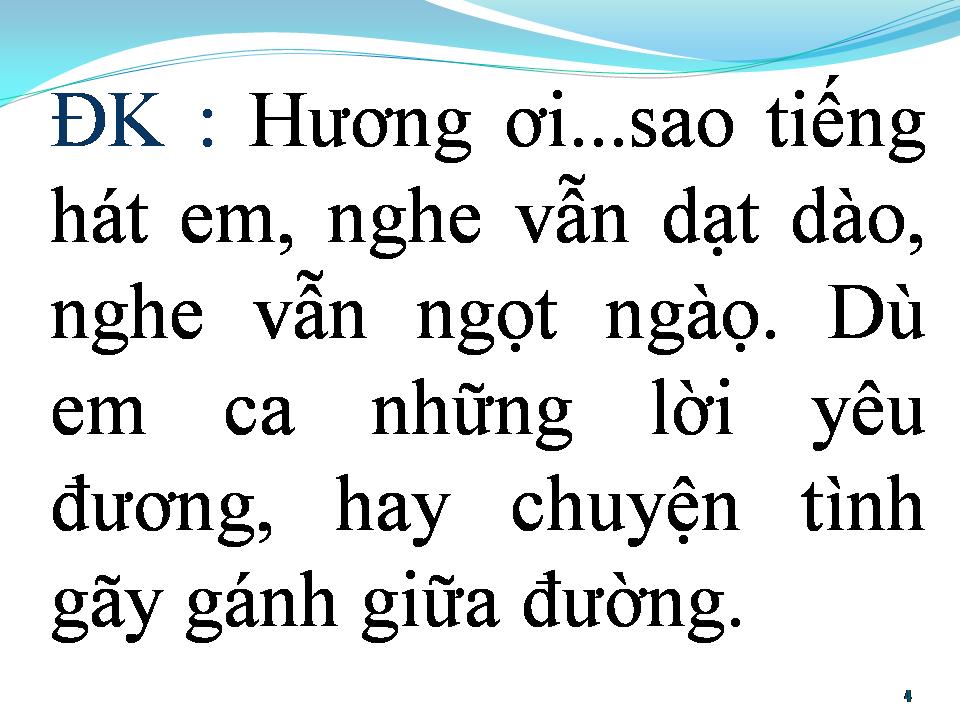 Lời bài hát BÀI HƯƠNG CA VÔ TẬN