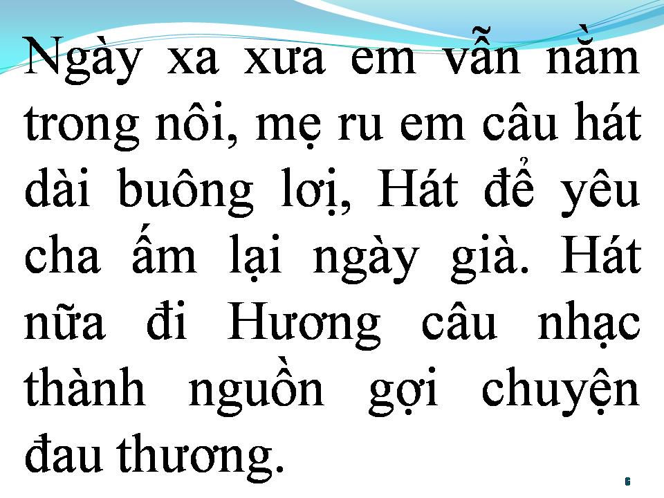 Lời bài hát BÀI HƯƠNG CA VÔ TẬN