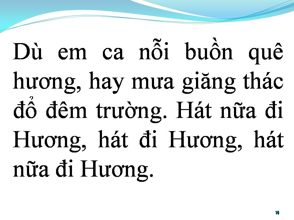 Lời bài hát BÀI HƯƠNG CA VÔ TẬN