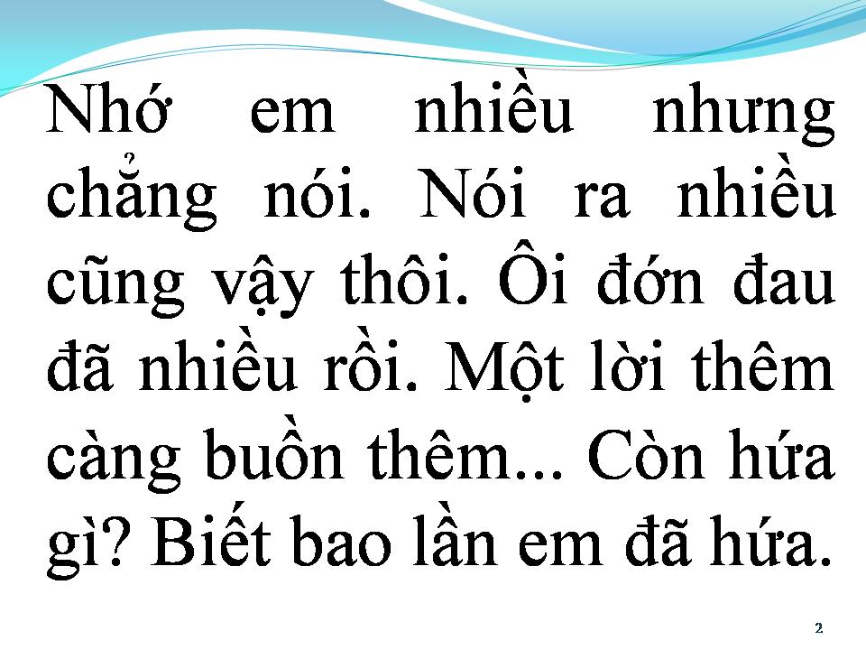 Lời bài hát BÀI KHÔNG TÊN CUỐI CÙNG