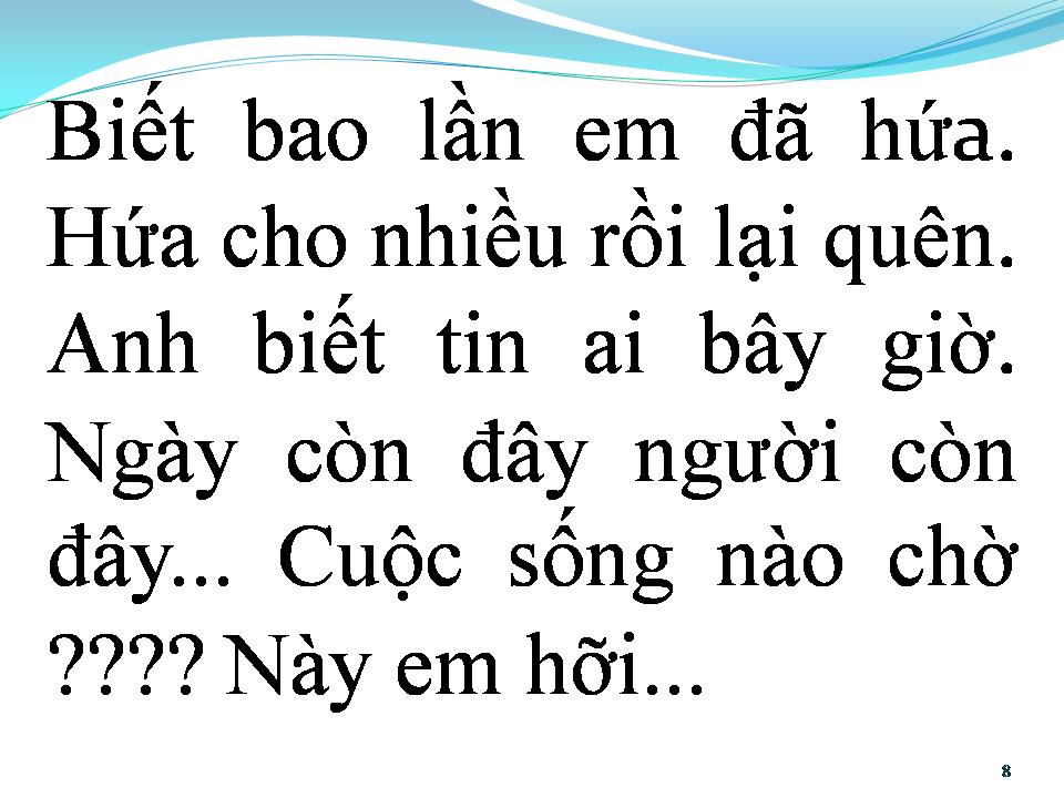 Lời bài hát BÀI KHÔNG TÊN CUỐI CÙNG