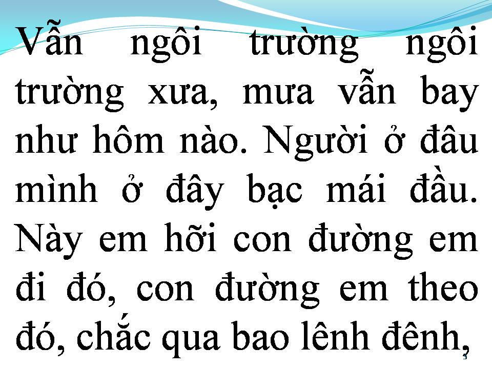Lời bài hát BÀI KHÔNG TÊN CUỐI CÙNG TIẾP NỐI