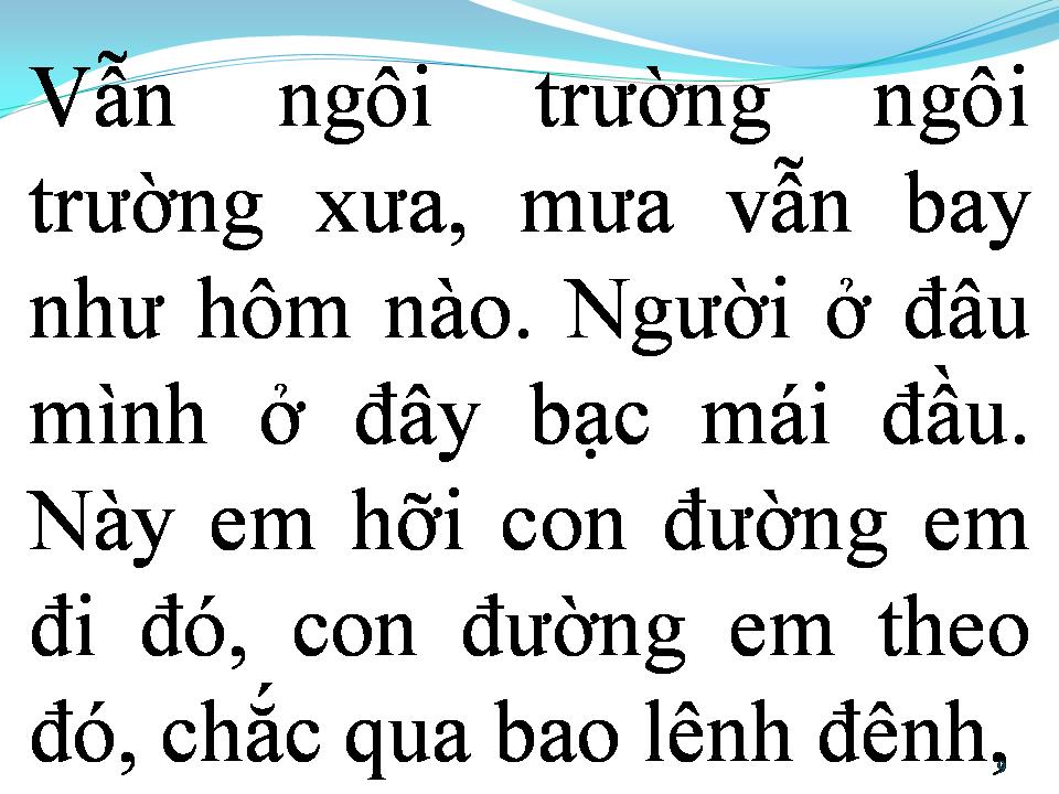 Lời bài hát BÀI KHÔNG TÊN CUỐI CÙNG TIẾP NỐI