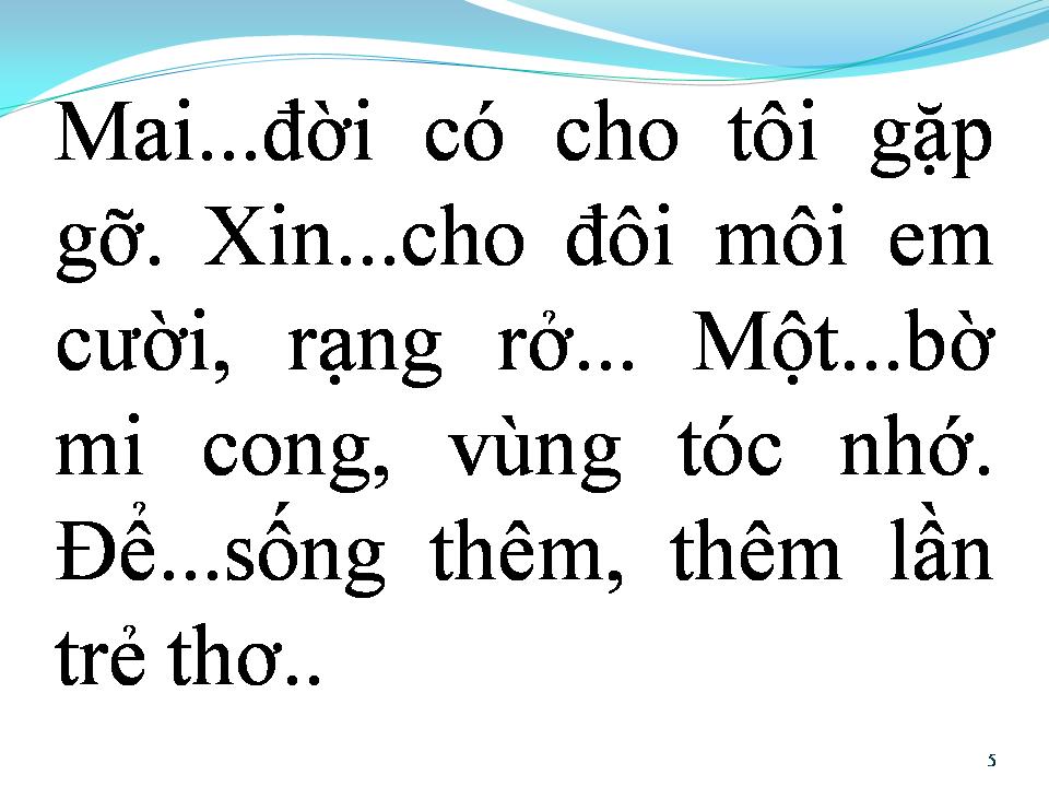 Lời bài hát BÀI KHÔNG TÊN SỐ 1