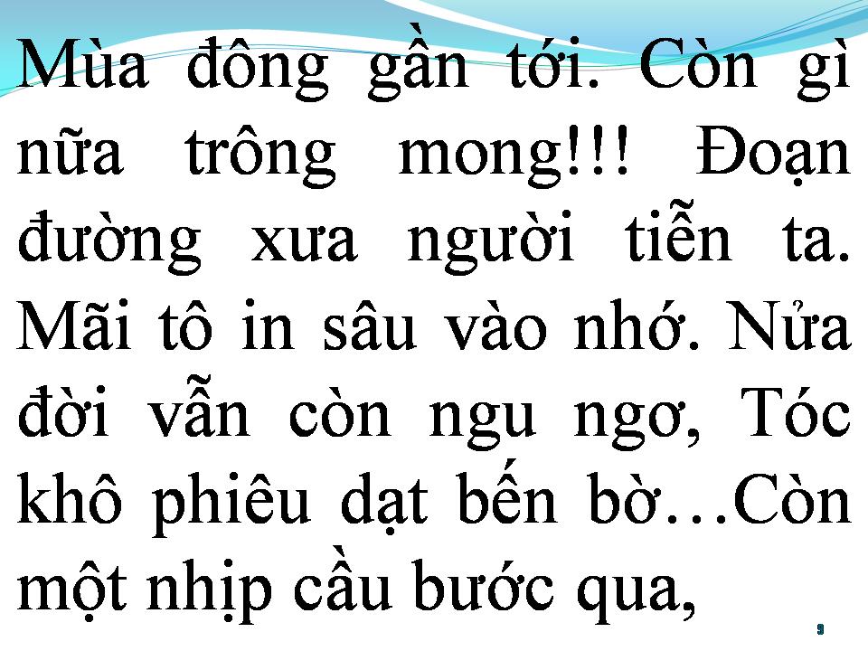 Lời bài hát BÀI KHÔNG TÊN SỐ 15