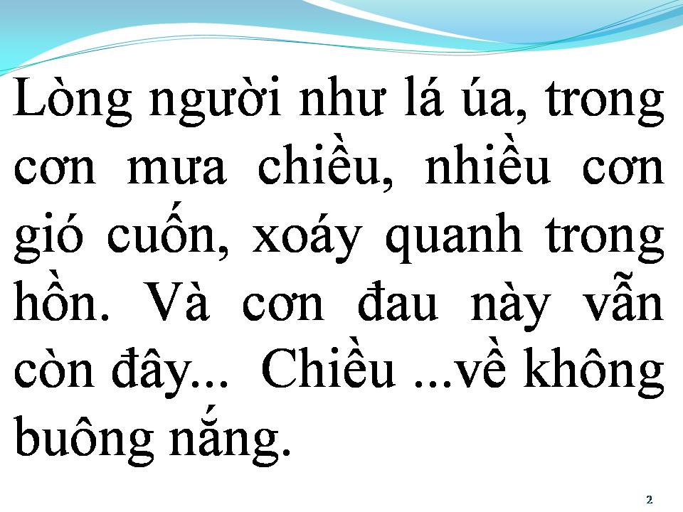Lời bài hát BÀI KHÔNG TÊN SỐ 2