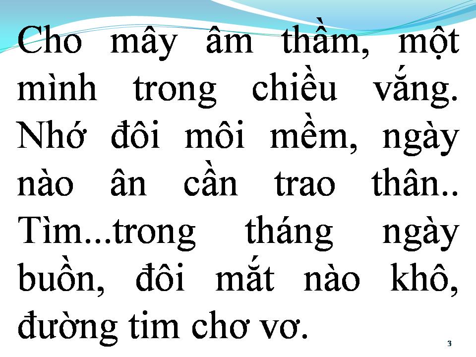 Lời bài hát BÀI KHÔNG TÊN SỐ 2