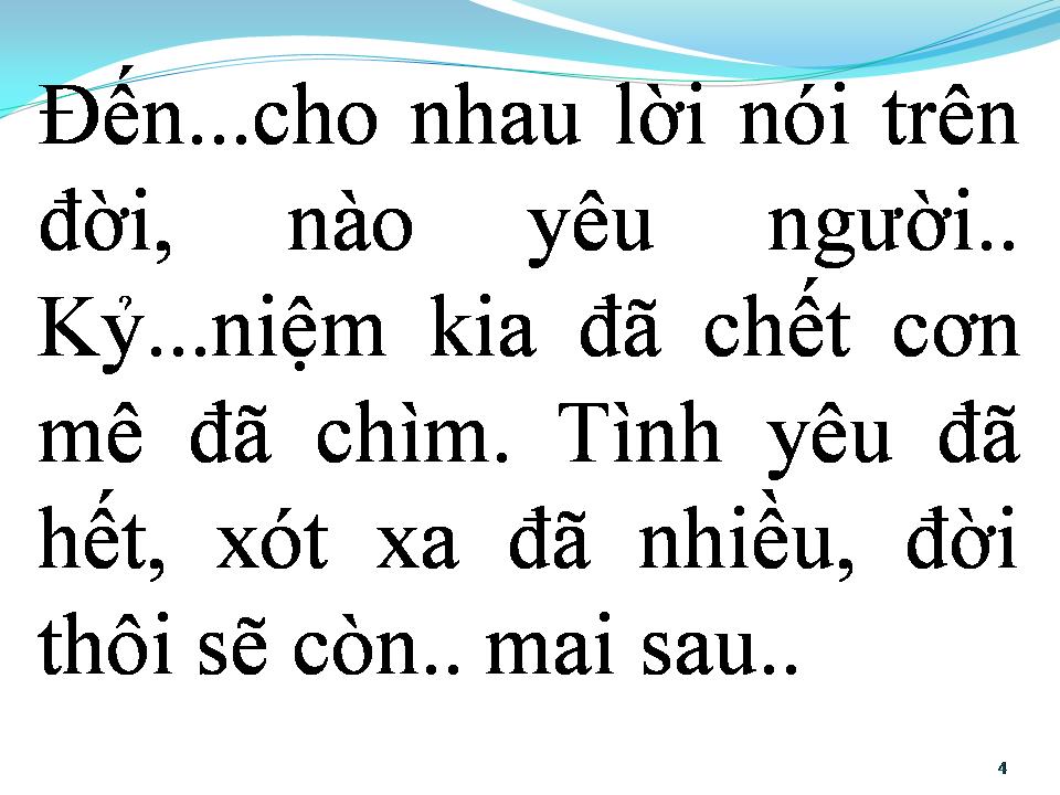 Lời bài hát BÀI KHÔNG TÊN SỐ 2