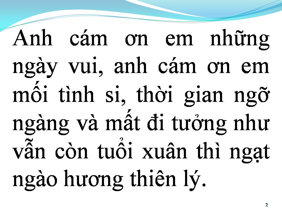 Lời bài hát BÀI KHÔNG TÊN SỐ 28