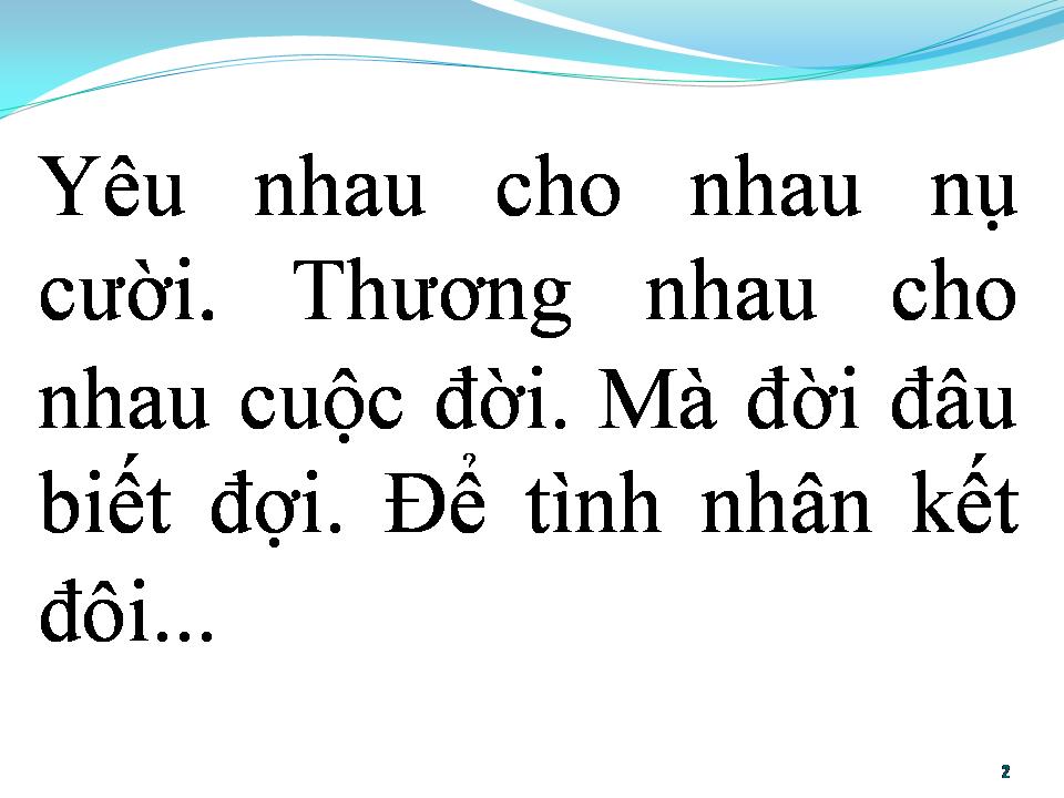 Lời bài hát BÀI KHÔNG TÊN SỐ 3