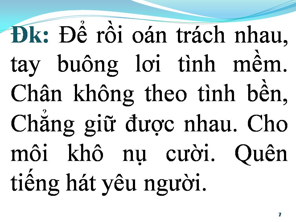 Lời bài hát BÀI KHÔNG TÊN SỐ 3