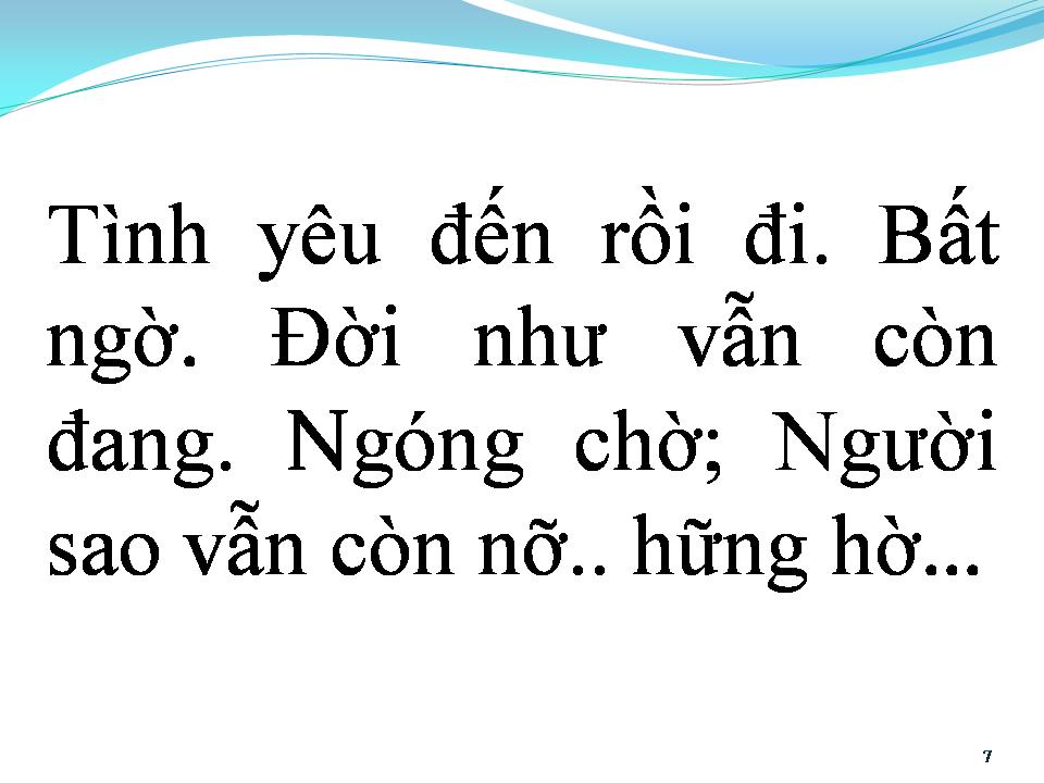 Lời bài hát BÀI KHÔNG TÊN SỐ 37